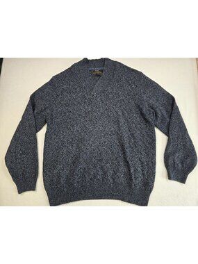 Jos A Bank Reserve XXL Gray Wool Blend Mens Grandpa Pullover V Neck Sweater